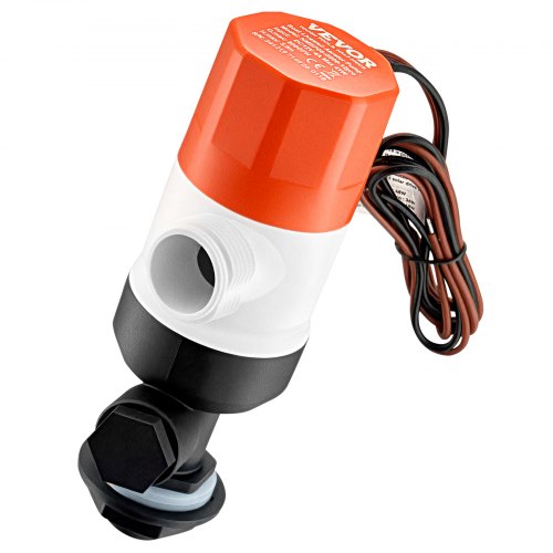 Livewell Pump for Boat 12V 800 GPH Straight Livewell Aerator Pump with Dual
