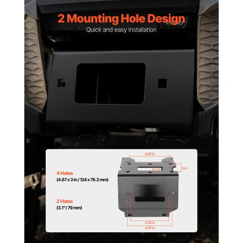 Winch Mount Winch Capacity of 20003600 lbs Trailer Hitch Winch Mount for Select