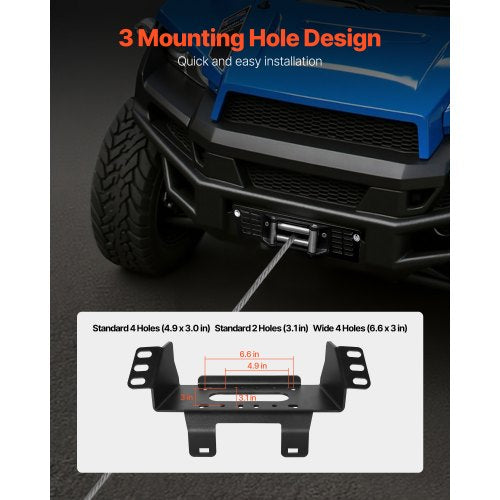 Winch Mount Winch Capacity of 9071633 kg Trailer Hitch Winch Mount for Select