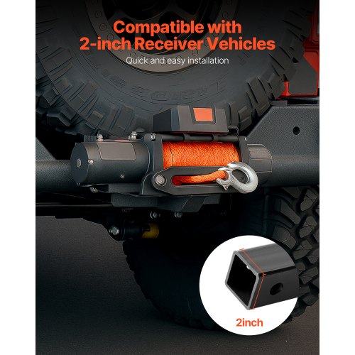 Winch Mount 15000 lbs 6803 kg Load Capacity Trailer Hitch Winch Mount
