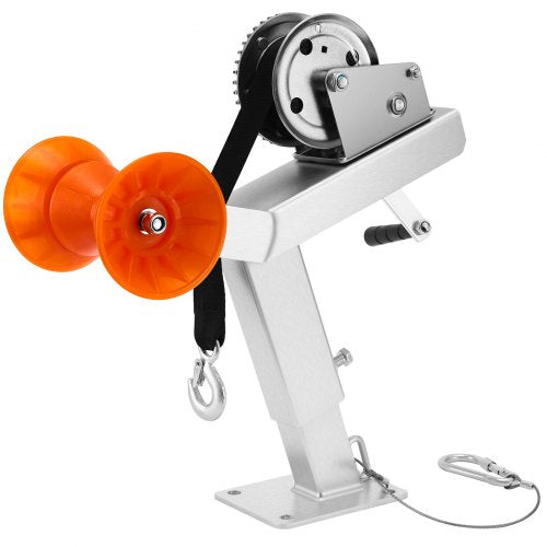 Boat Trailer Winch Stand with Roller 1200 lbs Winch 2 in x 25 ft Winch