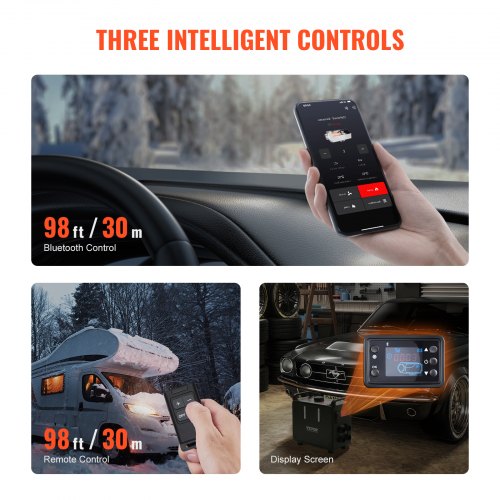 8KW Diesel Heater 12V24V All in One Diesel Air Heater Bluetooth APP