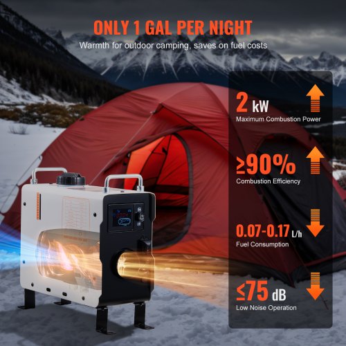 2KW Diesel Heater 12V24V All in One Diesel Air Heater with Bluetooth APP