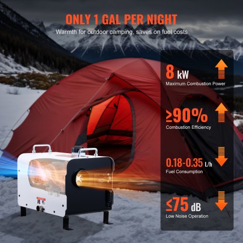8KW Diesel Heater 12V24V All in One Diesel Air Heater with Bluetooth APP