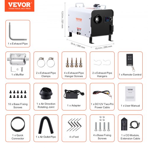 8KW Diesel Heater 12V24V All in One Diesel Air Heater with Bluetooth APP