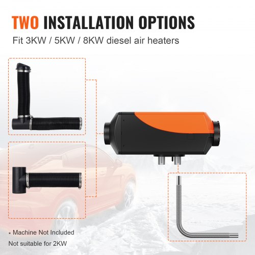 Diesel Heater Pipe Ducting Set 3 Extendable Air Duct Hose 1 Stainless