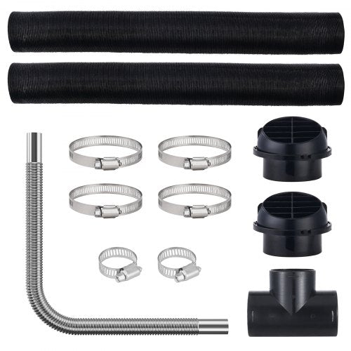 Diesel Heater Pipe Ducting Set 3 Extendable Air Duct Hose 1 Stainless