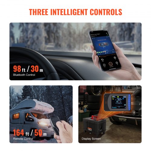 Diesel Air Heater 12V24V 8KW Bluetooth APP Remote Control for Vehicles