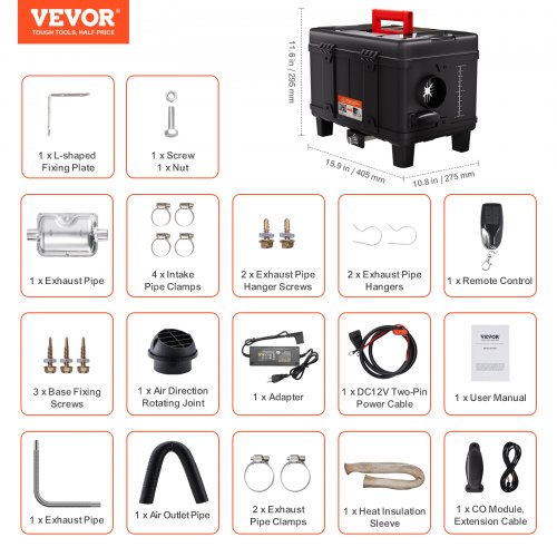 Diesel Air Heater 12V24V 8KW Bluetooth APP Remote Control for Vehicles