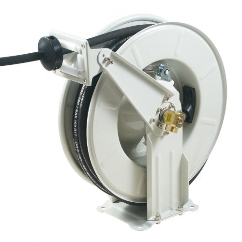 Fuel Hose Reel 12 x 50 Extra Long Retractable Machine Oil Hose Reel