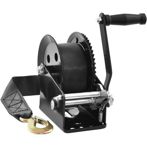 Hand Winch 1600 lbs Pulling Capacity Boat Trailer Winch Heavy Duty Rope