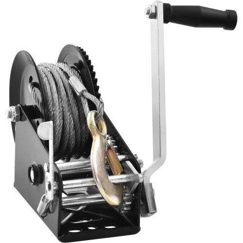 Hand Winch 3500 lbs Pulling Capacity Boat Trailer Winch Heavy Duty Rope