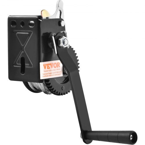 Hand Winch 800 lbs Pulling Capacity Boat Trailer Winch Heavy Duty Rope