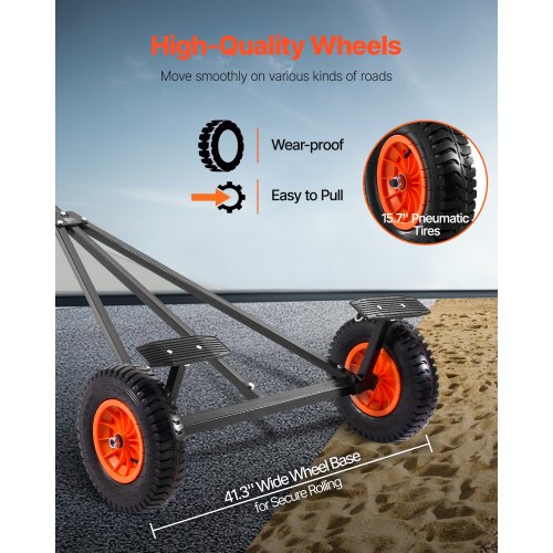 Boat Trailer Dolly 420lbs Load Capacity Carbon Steel Trailer Mover