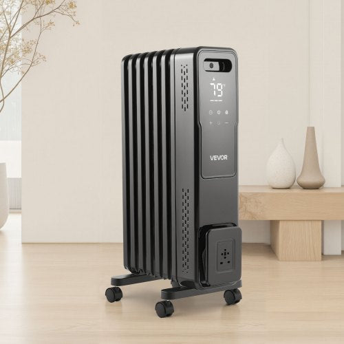 Electric Oil Filled Radiator 1500W Radiant Space Heater with Dual Ushaped
