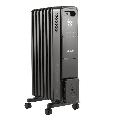 Electric Oil Filled Radiator 1500W Radiant Space Heater with Dual Ushaped