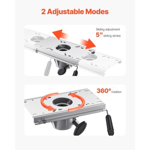 Boat Seat Pedestal Forward Backward Sliding Adjustment Aluminum Alloy