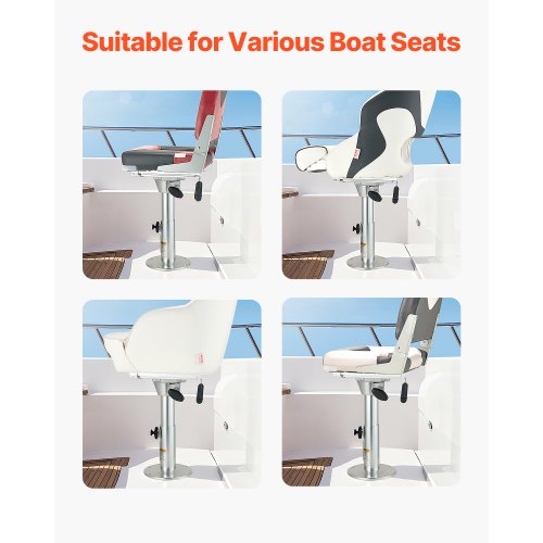 Boat Seat Pedestal Forward Backward Sliding Adjustment Aluminum Alloy