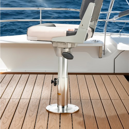Boat Seat Pedestal Adjustable Height from 1276 to 18.7 Inches Aluminum