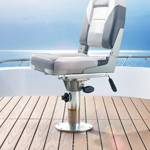 Boat Seat Pedestal Adjustable Height from 1339 to 19.2 Inches Aluminum
