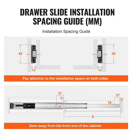 Drawer Slides Side Mount Rails SoftClose10 Pairs 22 Inch Heavy Duty Full