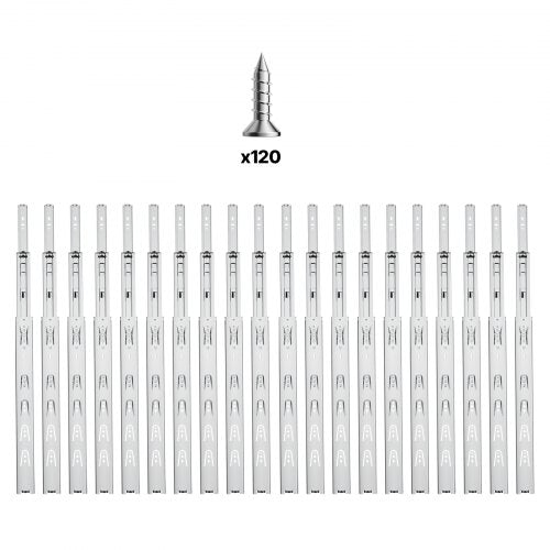 Drawer Slides 20 inch 10 Pairs Full Extension Ball Bearing Cabinet Rails