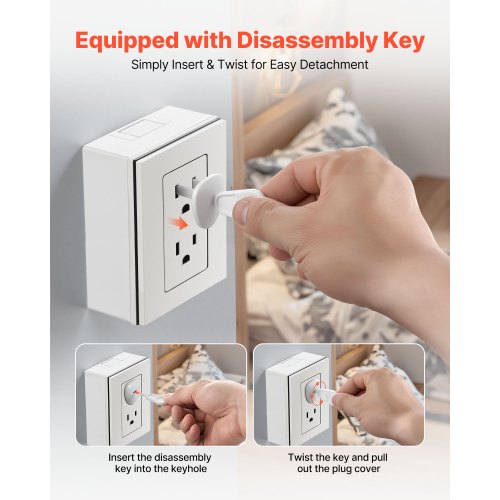 Outlet Covers 70 Pack Plug Covers for Electrical Outlets Secure Electric