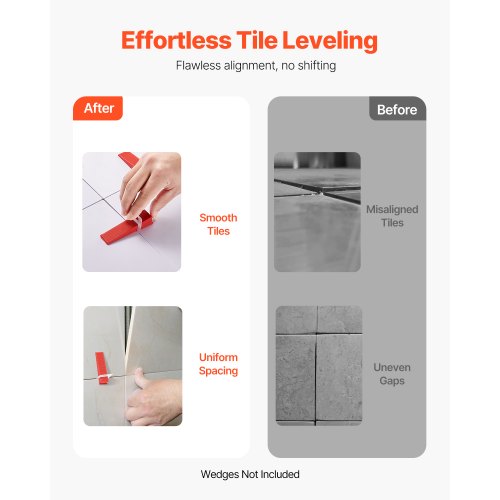 Tile Leveling System Clips 2200Piece DIY Tile Leveler Spacers 11615