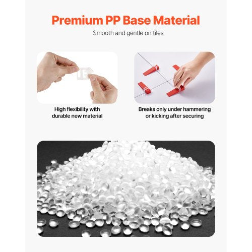 Tile Leveling System Clips 2200Piece DIY Tile Leveler Spacers 11615