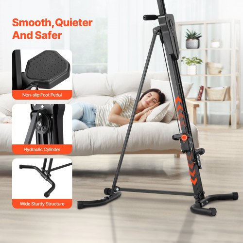 Stair Stepper Step Range Exercise Machine Vertical Climber for Home Gym