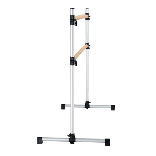 Ballet Barre 6 Ft Double Beechwood Barre Bar for Home Freestanding