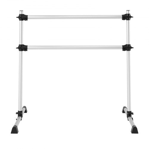 Ballet Barre 4 Ft Aluminum Double Barre Bar for Home Freestanding Portable