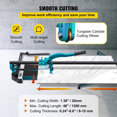Tile Cutter 48 Inch Manual Tile Cutter Tile Cutter Tools with Single Rail