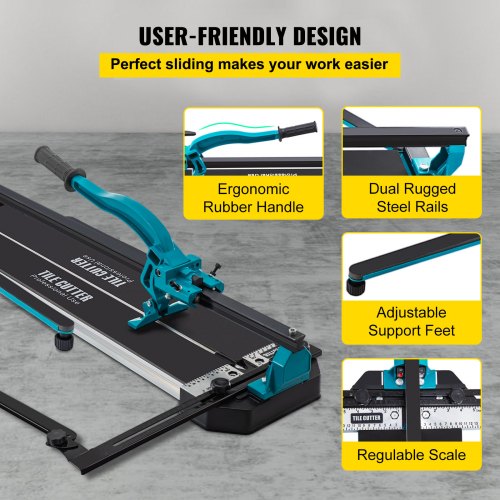 Tile Cutter 48 Inch Manual Tile Cutter Tile Cutter Tools with Single Rail