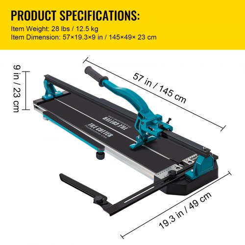 Tile Cutter 48 Inch Manual Tile Cutter Tile Cutter Tools with Single Rail