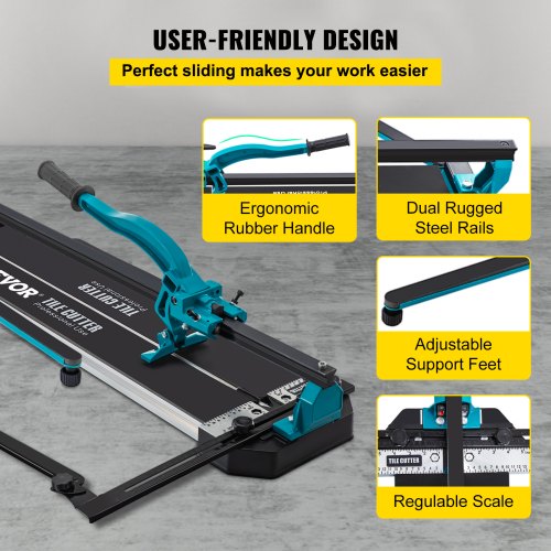 Manual Tile Cutter 24 inch Porcelain Ceramic Tile Cutter with Tungsten