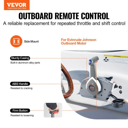 Boat Throttle Control 5006180 SideMounted Outboard Remote Control Box