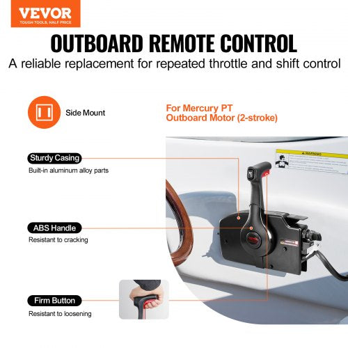 Boat Throttle Control 881170A15 SideMounted Outboard Remote Control Box