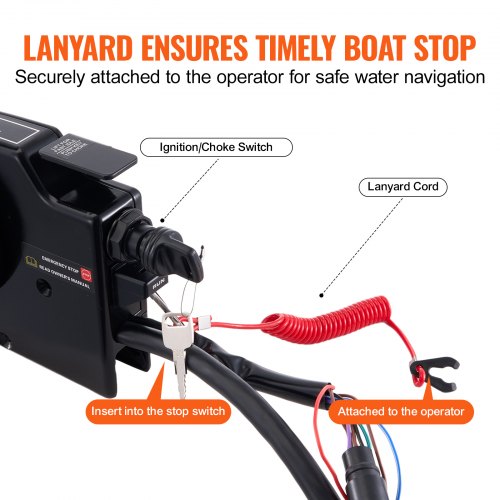 Boat Throttle Control 881170A15 SideMounted Outboard Remote Control Box