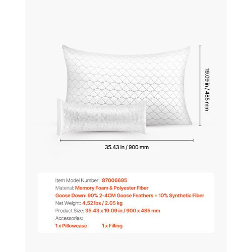 Bed Pillow for Sleeping King Size Luxury Quality Hotel Pillow with Memory