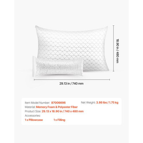 Bed Pillow for Sleeping Queen Size Luxury Quality Hotel Pillow with Memory