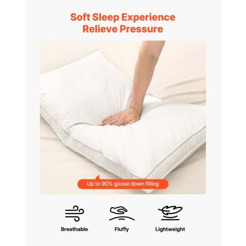 Bed Pillows for Sleeping Set of 2 King Size Luxury Quality Hotel Pillows