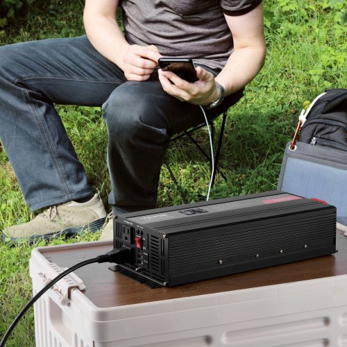Pure Sine Wave Inverter 2000 Watt DC 12V to AC 110V Power Inverter with 2