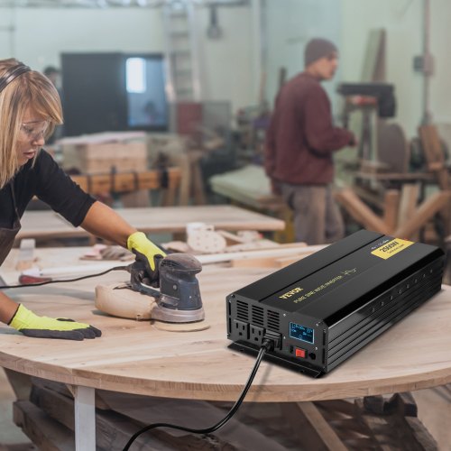 Pure Sine Wave Inverter 2500 Watt Power Inverter DC 12V to AC 120V Car