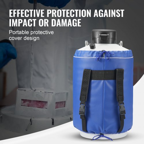 Liquid Nitrogen Tank 10 L Aluminum Alloy Liquid Nitrogen Container LN2