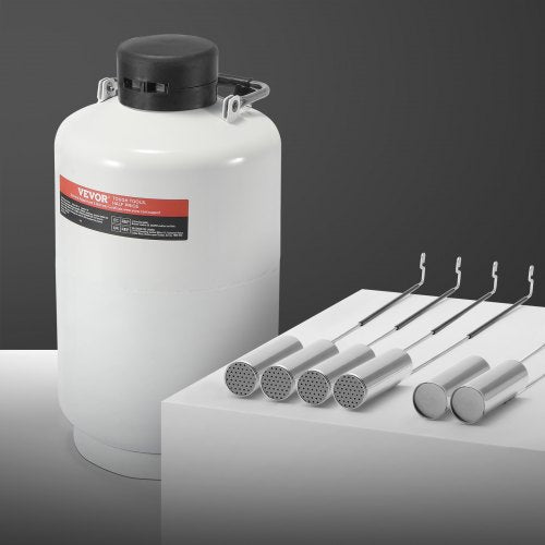 Liquid Nitrogen Tank 10 L Aluminum Alloy Liquid Nitrogen Container LN2