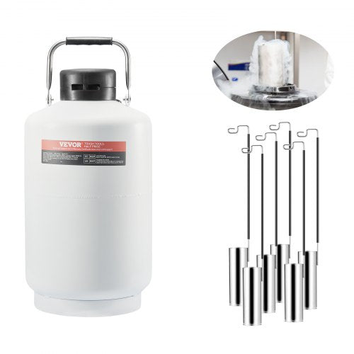 Liquid Nitrogen Tank 10 L Aluminum Alloy Liquid Nitrogen Container LN2