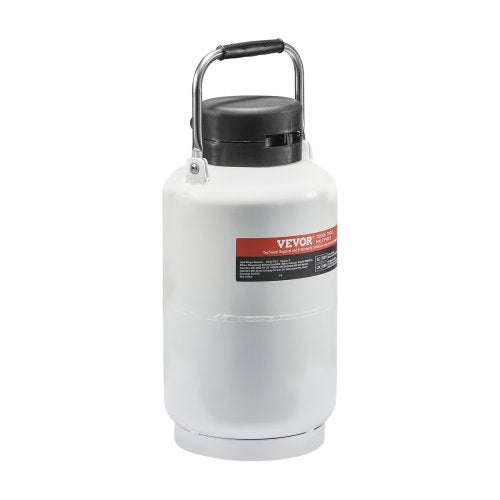 Liquid Nitrogen Tank 3 L Aluminum Alloy LN2 Container Dewar 6 Canisters