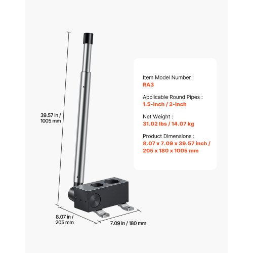 Pipe Notcher Tubing For 152Inch Pipes Steel And Tube With Long Handle Auto