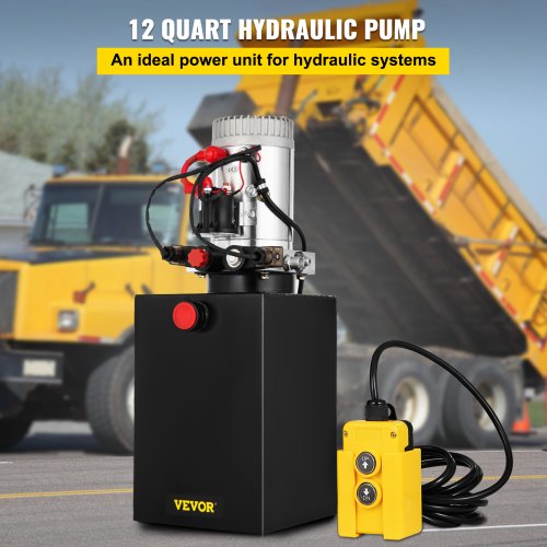 Hydraulic Pump Double Acting Hydraulic Power Unit 12V DC Dump Trailer Pump